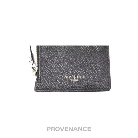 🔴 Givenchy Vertical Card Holder Wallet - Black Yellow - Picture 6 of 11